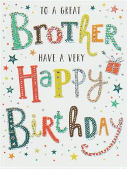 Birthday Brother Card-