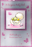 birth of baby girl card 1283