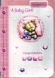 birth of baby girl card 1401