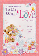 Birthday Wife Card-